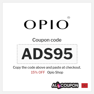 Coupon discount code for Opio Shop 15% OFF