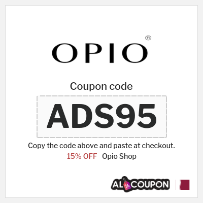 Coupon discount code for Opio Shop 15% OFF