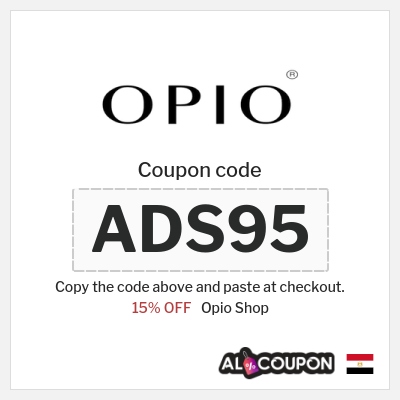 Coupon for Opio Shop (ADS95) 15% OFF