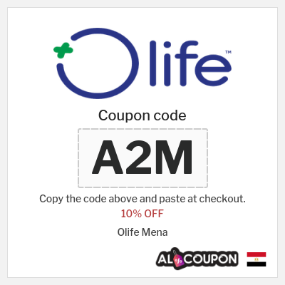 Coupon for Olife Mena (A2M) 10% OFF
