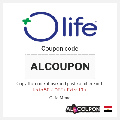 Coupon for Olife Mena (ALCOUPON) Up to 50% OFF + Extra 10%