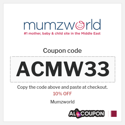 Coupon for Mumzworld (ACMW33) 10% OFF 