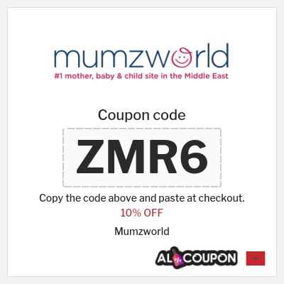 Coupon for Mumzworld (ZMR6) 10% OFF 