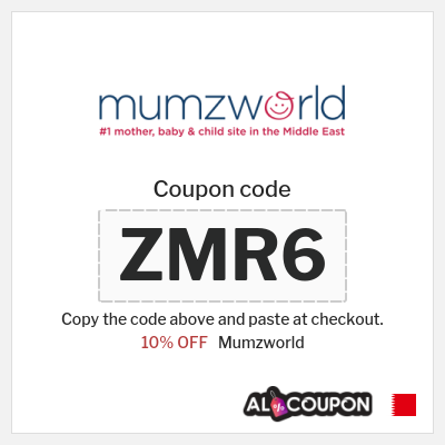 Coupon for Mumzworld (ZMR6) 10% OFF 
