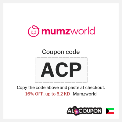 Coupon for Mumzworld (ACP) 16% OFF, up to 6.2 KD