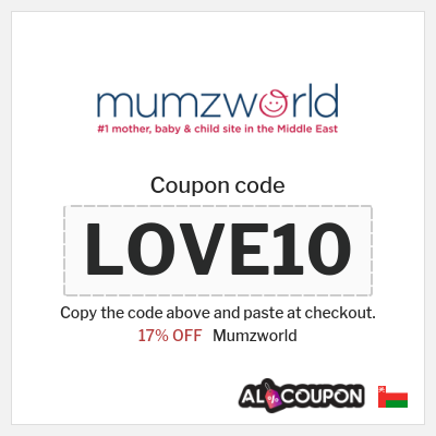 Coupon for Mumzworld (LOVE10) 17% OFF