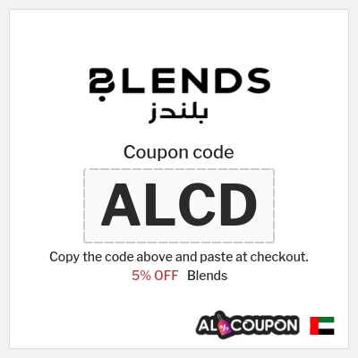 Coupon discount code for Blends 5% OFF Vouchers