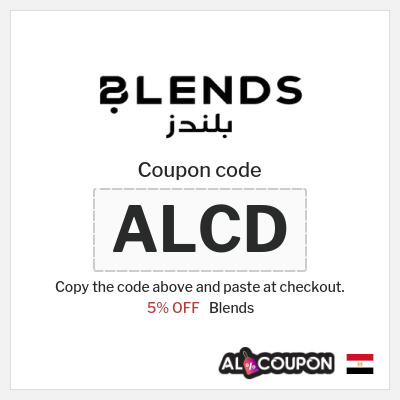 Coupon discount code for Blends 5% OFF Vouchers