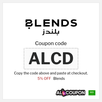 Coupon discount code for Blends 5% OFF Vouchers