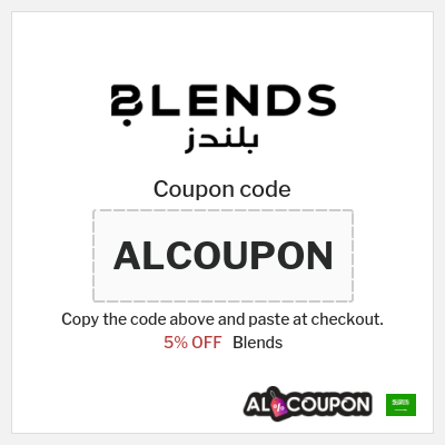Coupon discount code for Blends 5% OFF Vouchers