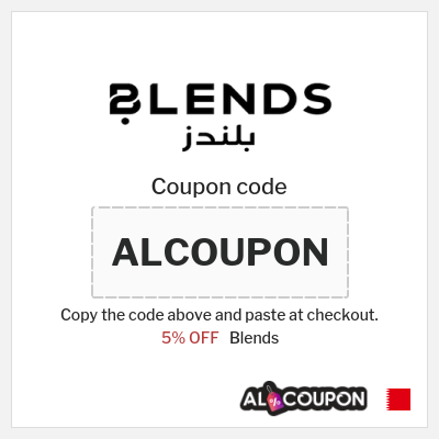 Coupon discount code for Blends 5% OFF Vouchers