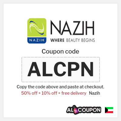Coupon discount code for Nazih 10% OFF