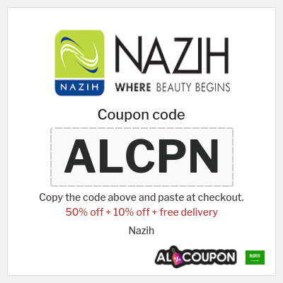 Coupon discount code for Nazih 10% OFF