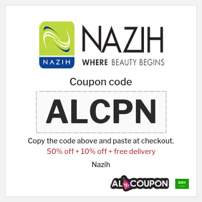 Coupon discount code for Nazih 10% OFF