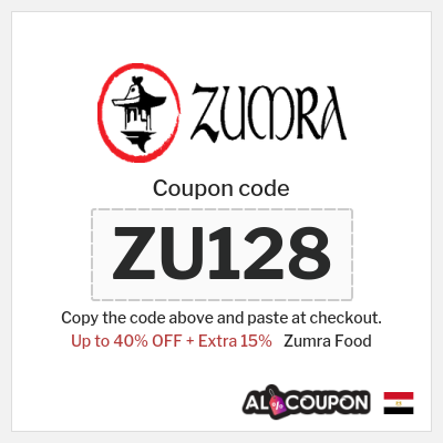 Coupon discount code for Zumra Food 15% OFF