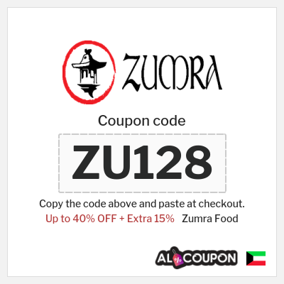 Coupon discount code for Zumra Food 15% OFF