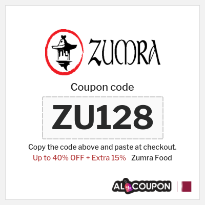 Coupon discount code for Zumra Food 15% OFF