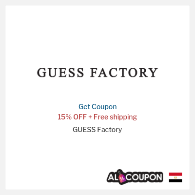 Coupon discount code for GUESS Factory 15% OFF