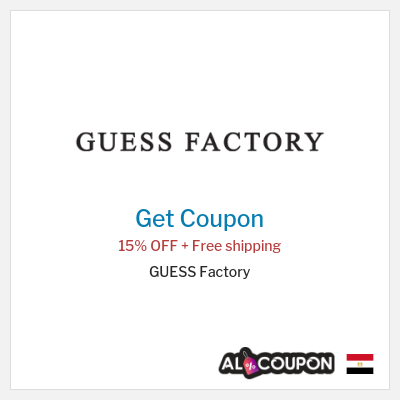 Coupon for GUESS Factory 15% OFF + Free shipping