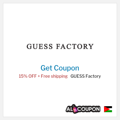 Coupon for GUESS Factory 15% OFF + Free shipping