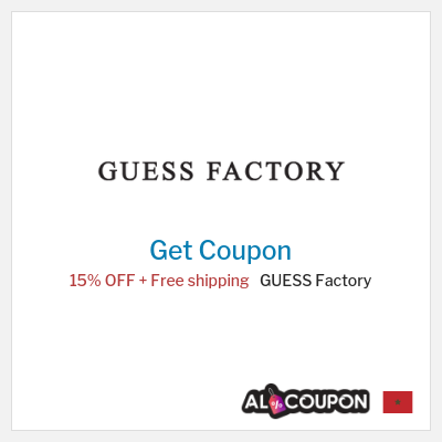 Coupon for GUESS Factory 15% OFF + Free shipping