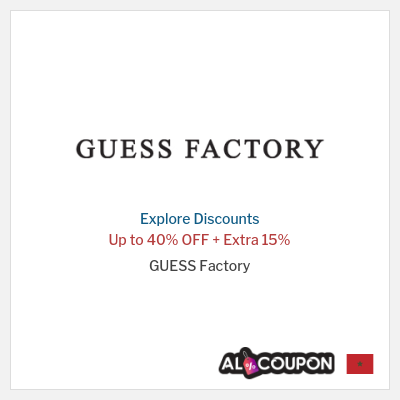 Sale for GUESS Factory Up to 40% OFF + Extra 15%