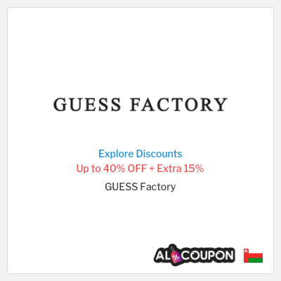 Sale for GUESS Factory Up to 40% OFF + Extra 15%