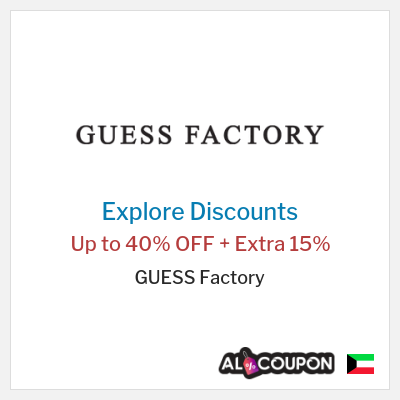 Sale for GUESS Factory Up to 40% OFF + Extra 15%