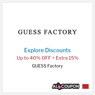 Sale for GUESS Factory Up to 40% OFF + Extra 15%