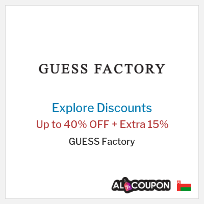 Sale for GUESS Factory Up to 40% OFF + Extra 15%