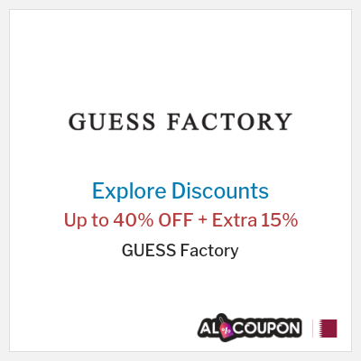 Sale for GUESS Factory Up to 40% OFF + Extra 15%
