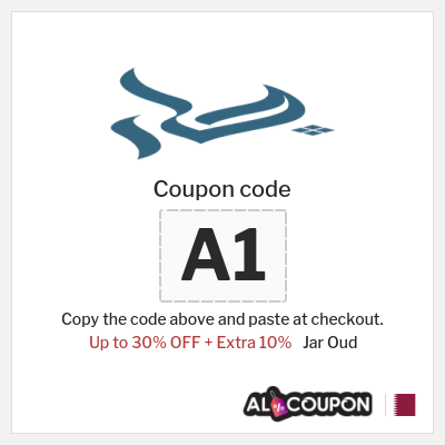 Coupon for Jar Oud (A1) Up to 30% OFF + Extra 10%