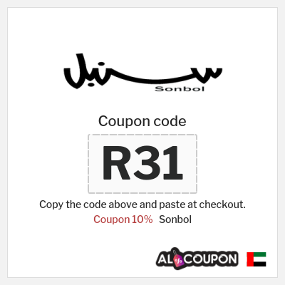 Coupon for Sonbol (R31) Coupon 10%