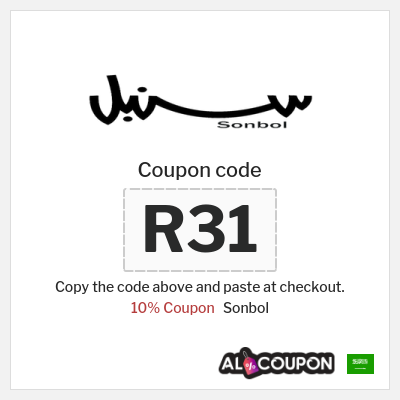 Coupon for Sonbol (R31) 10% Coupon