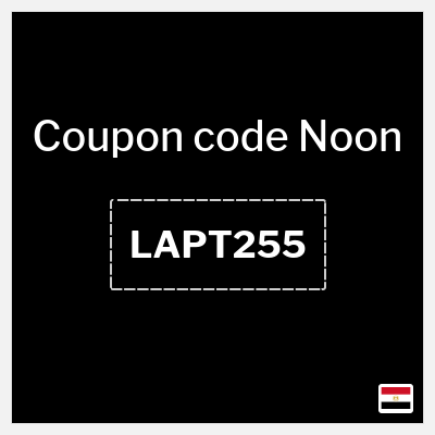 Coupon for Noon (LAPT255) 5% Discount - Up to 1000 EGP