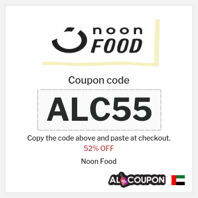 Coupon discount code for Noon Food Up to 50% OFF