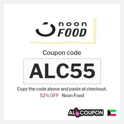 Coupon discount code for Noon Food Up to 50% OFF