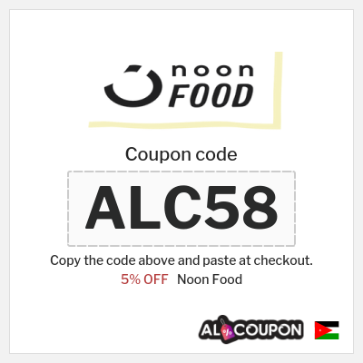 Coupon discount code for Noon Food Up to 50% OFF