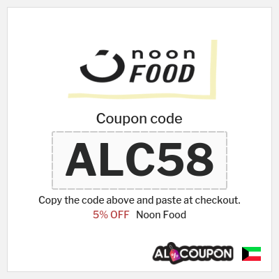 Coupon discount code for Noon Food Up to 50% OFF