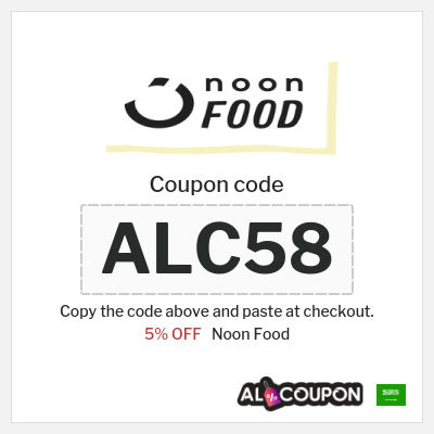 Coupon for Noon Food (ALC58) 5% OFF