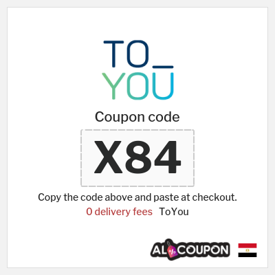 ToYou Coupon (X84) ToYou Promo Code KSA Free Delivery