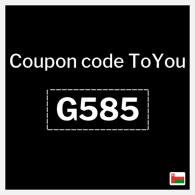 ToYou Coupon (G585) Guaranteed Free Delivery ToYou Voucher Code