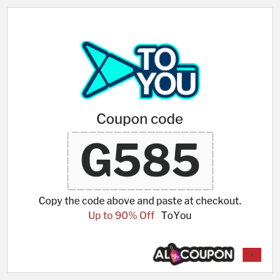 ToYou Coupon (G585) Guaranteed Free Delivery ToYou Voucher Code