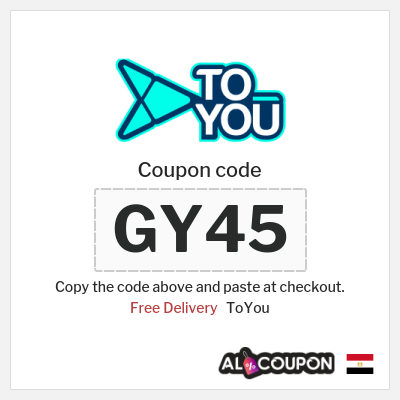 ToYou Coupon (GY45) Free Delivery ToYou Coupon Code