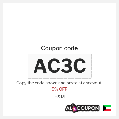 Coupon for H&M (AC3C) 5% OFF