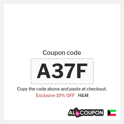 Coupon for H&M (A37F) Exclusive 10% OFF