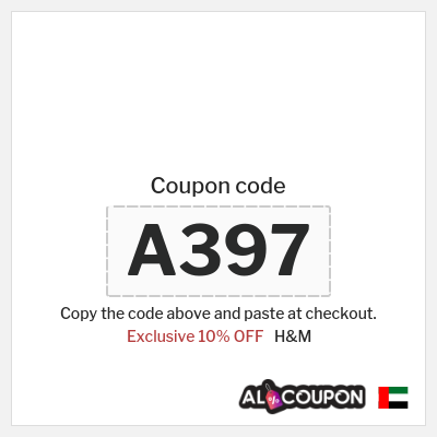 H&M Coupon (A397) H&M Discount Code 2026