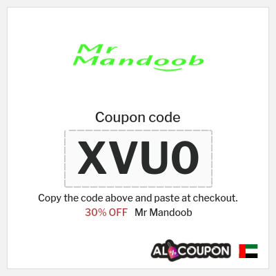Coupon discount code for Mr Mandoob 20% OFF