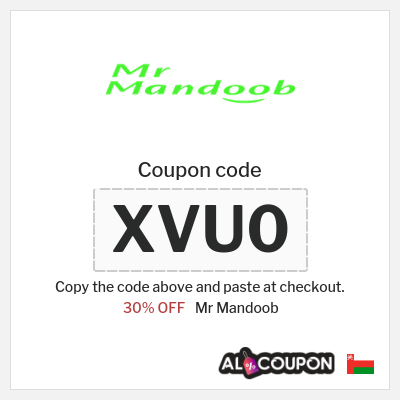 Coupon discount code for Mr Mandoob 20% OFF