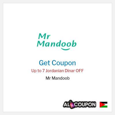 Coupon discount code for Mr Mandoob 7 JD OFF New Users